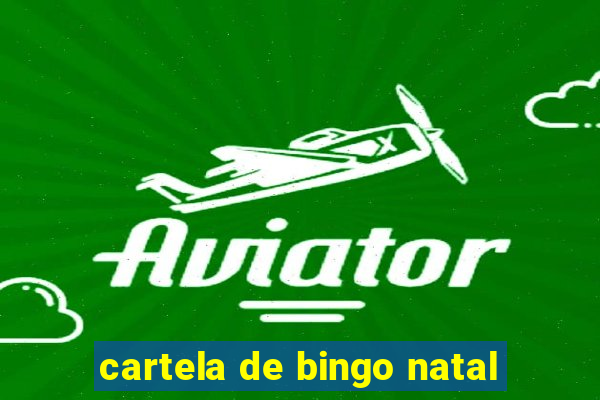 cartela de bingo natal